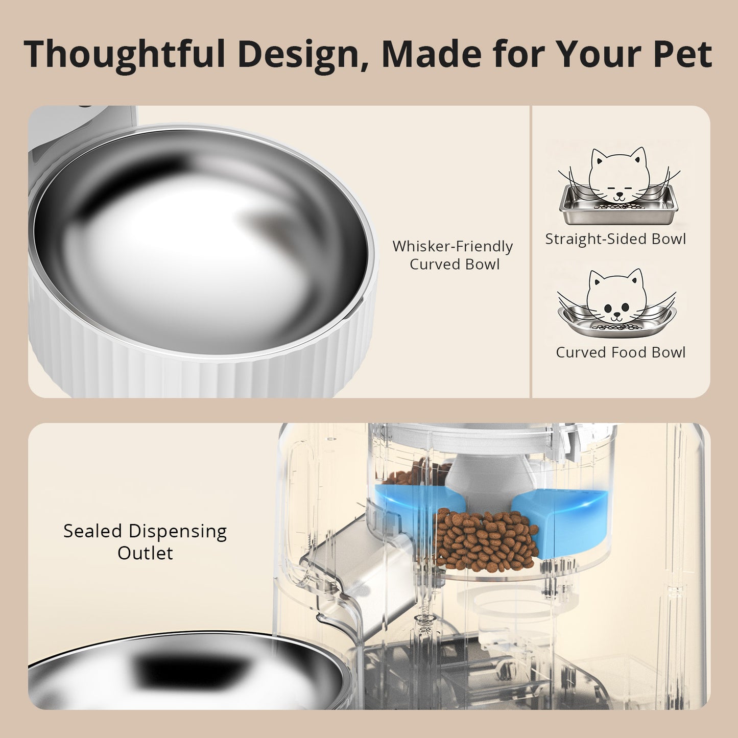 Automatic pet feeder with camera（Pet 3T）